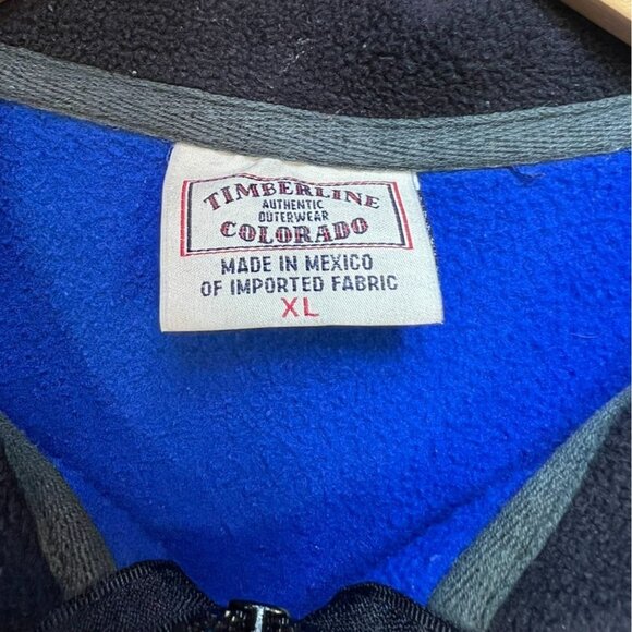 Timberline Mens Fleece Vest Jacket Size XL Blue Saddle Up Full Zip Outdoors - Picture 2 of 11